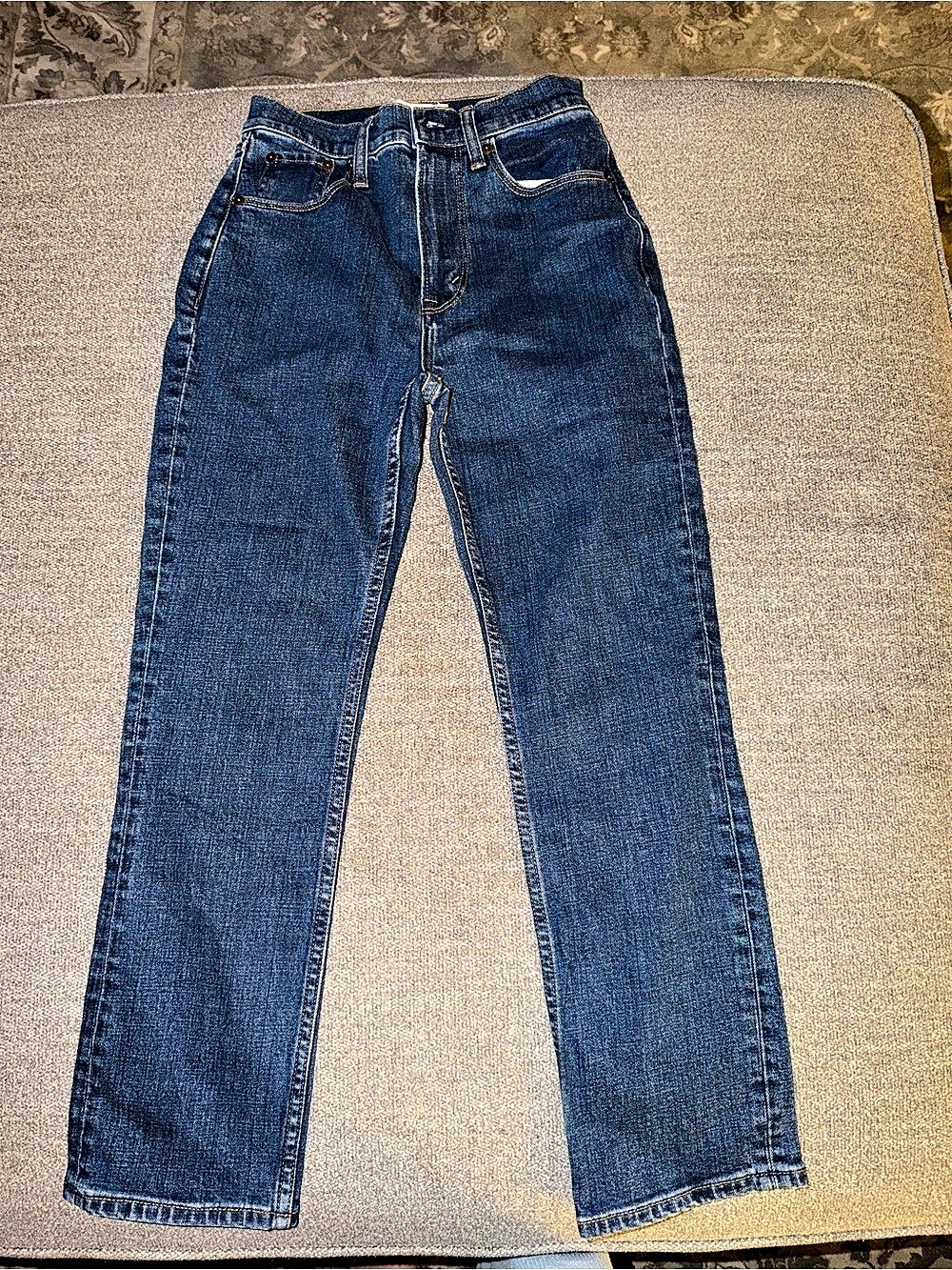 Abercrombie & Fitch Curve Love Ultra High Rise Ankle Straight Jeans Waist 24